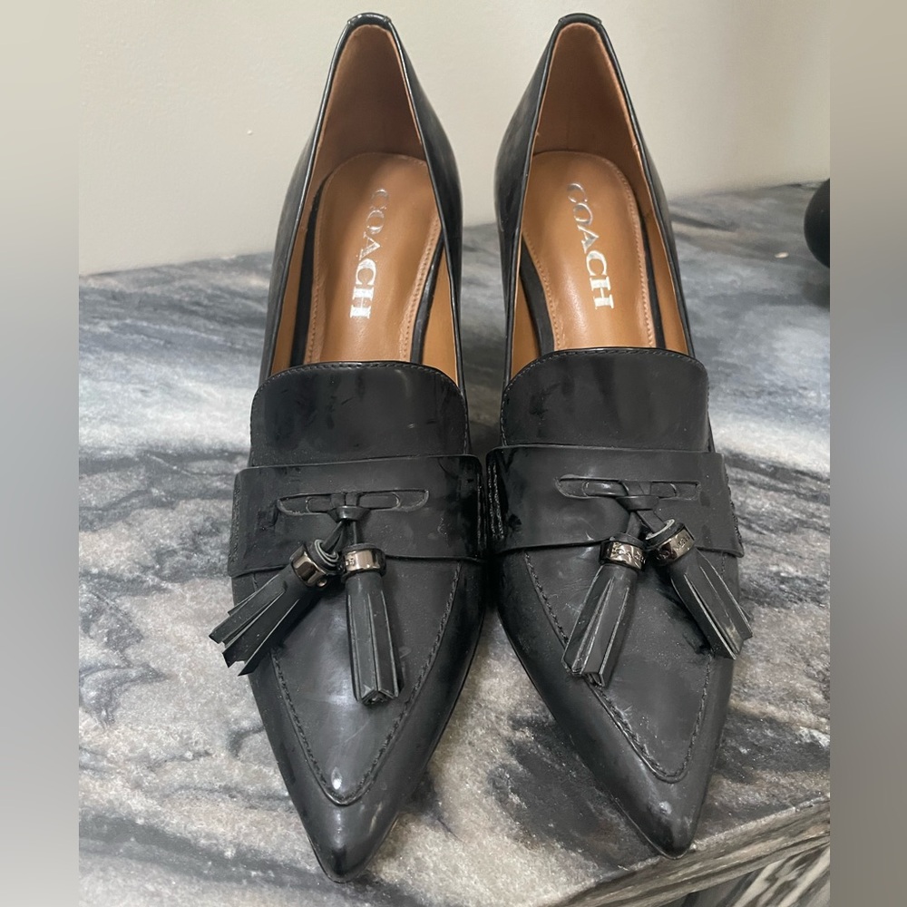 Coach Heels with tassel - NEW!!!